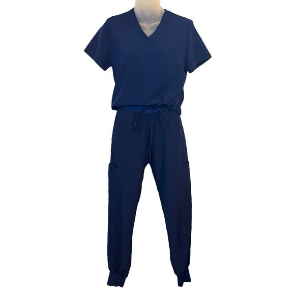 GT Performance Women’s Blue Two Piece Scrub Set Size XS - Picture 1 of 14